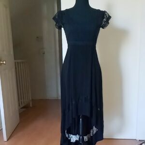 Royal Bones Black High Low Dress